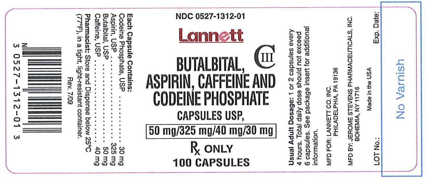Butalbital, Aspirin, Caffeine and Codeine Phosphate