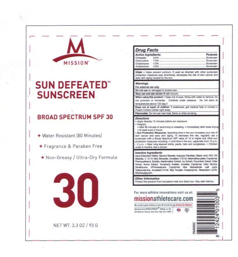 Sun Defeated Sunscreen