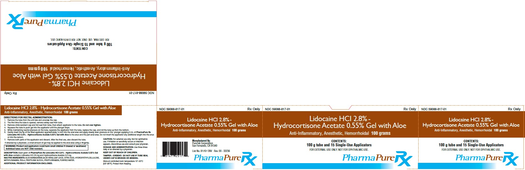 Lidocaine HCl - Hydrocortisone Acetate