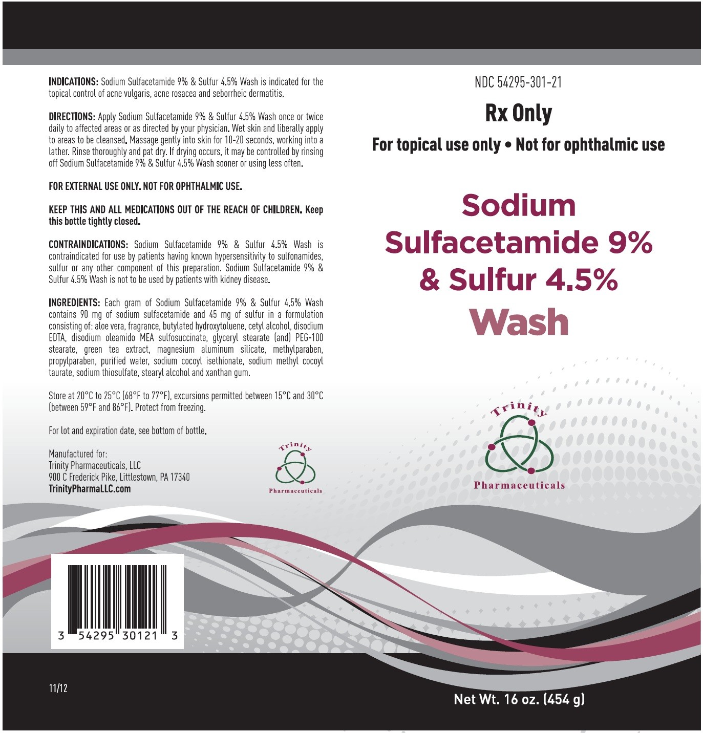 Sodium Sulfacetamide 9 Sulfur 4.5 Wash