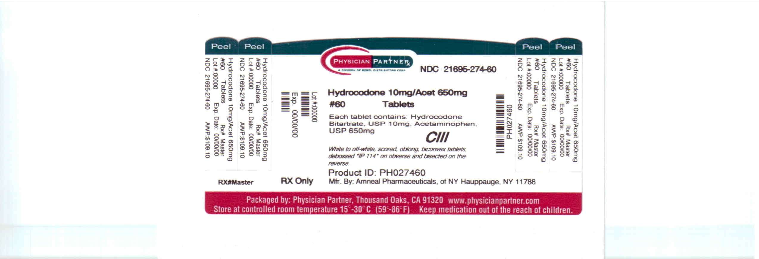 Hydrocodone Bitartrate and Acetaminophen