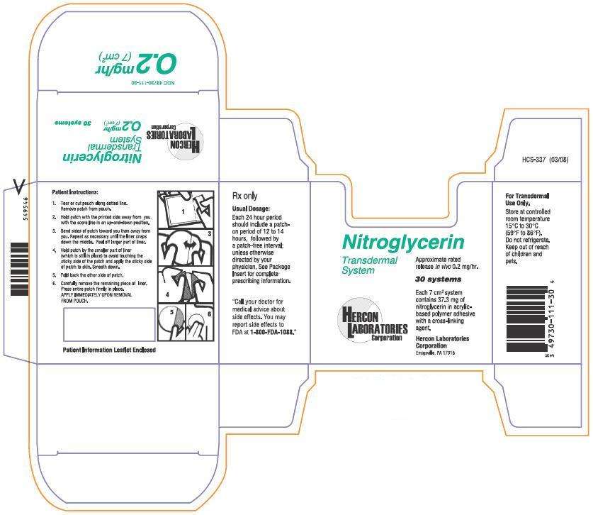 Nitroglycerin Transdermal System