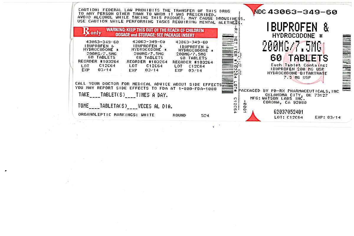 HYDROCODONE BITARTRATE AND IBUPROFEN