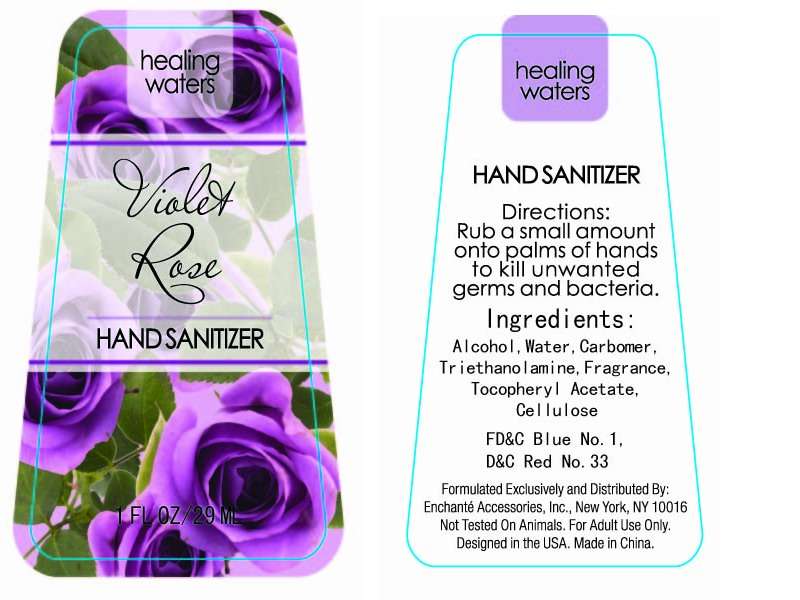 Healing Waters Violet Rose Hand Sanitizer