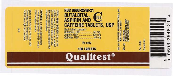 Butalbital, Aspirin and Caffeine Tablets