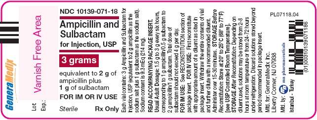 Ampicillin and Sulbactam