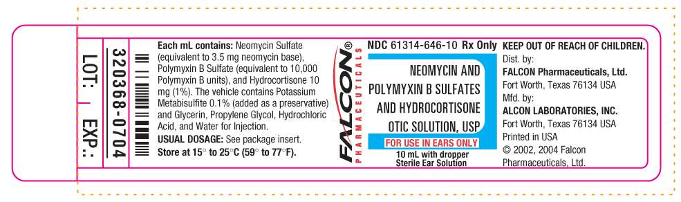 Neomycin and Polymyxin B Sulfates and Hydrocortisone