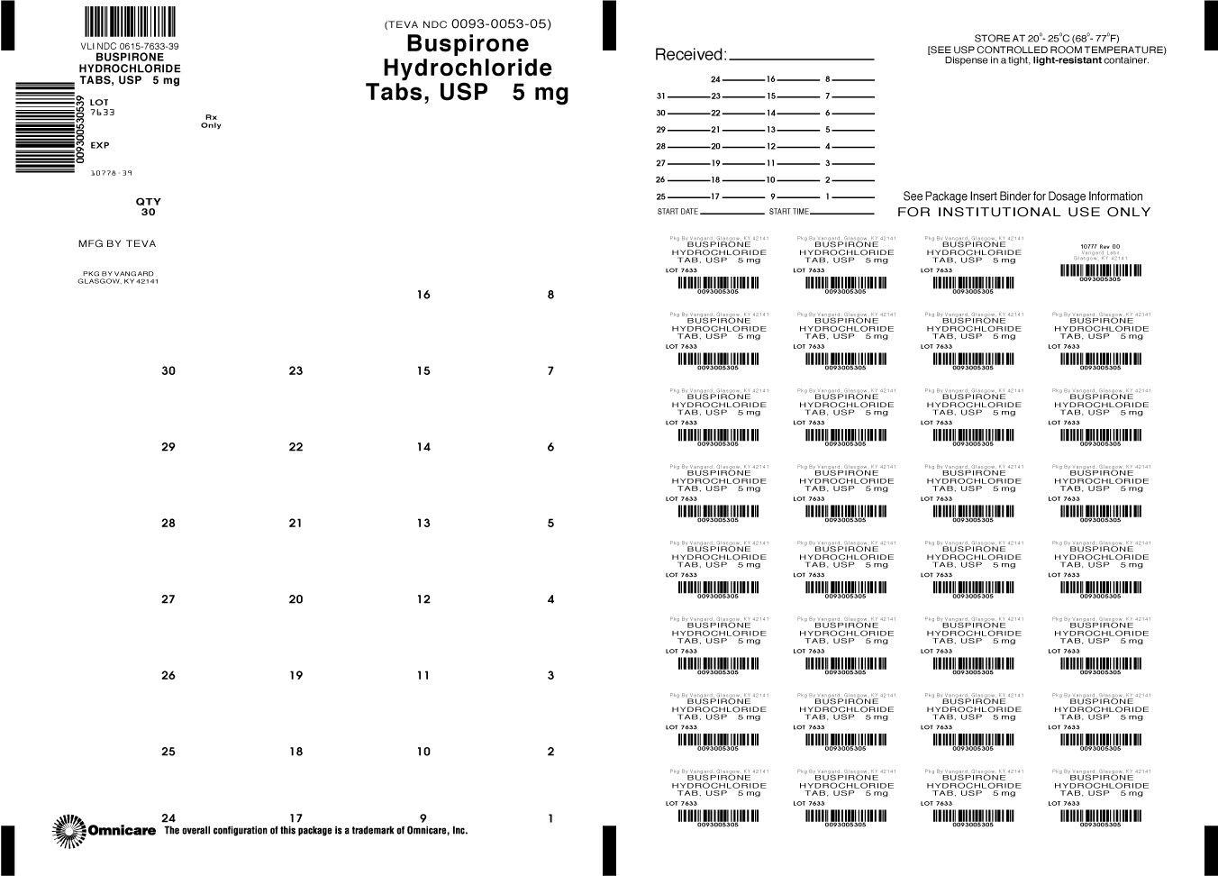 Buspirone Hydrochloride