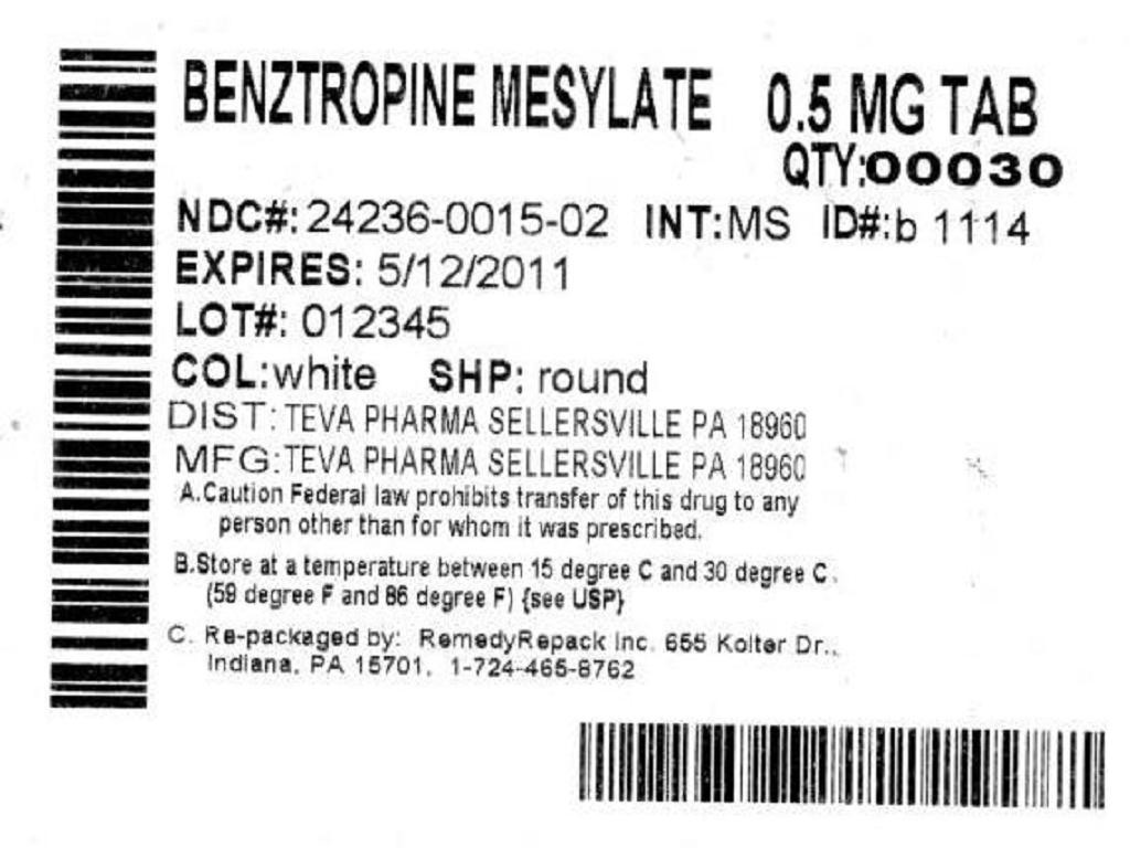 Benztropine Mesylate