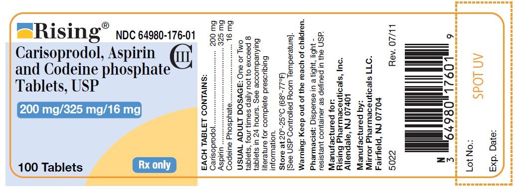 Carisoprodol, Aspirin and Codeine Phosphate