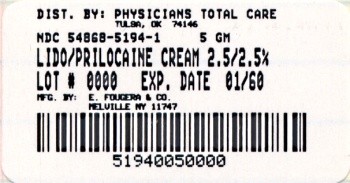 LIDOCAINE AND PRILOCAINE