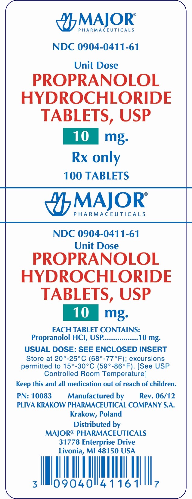 Propranolol Hydrochloride