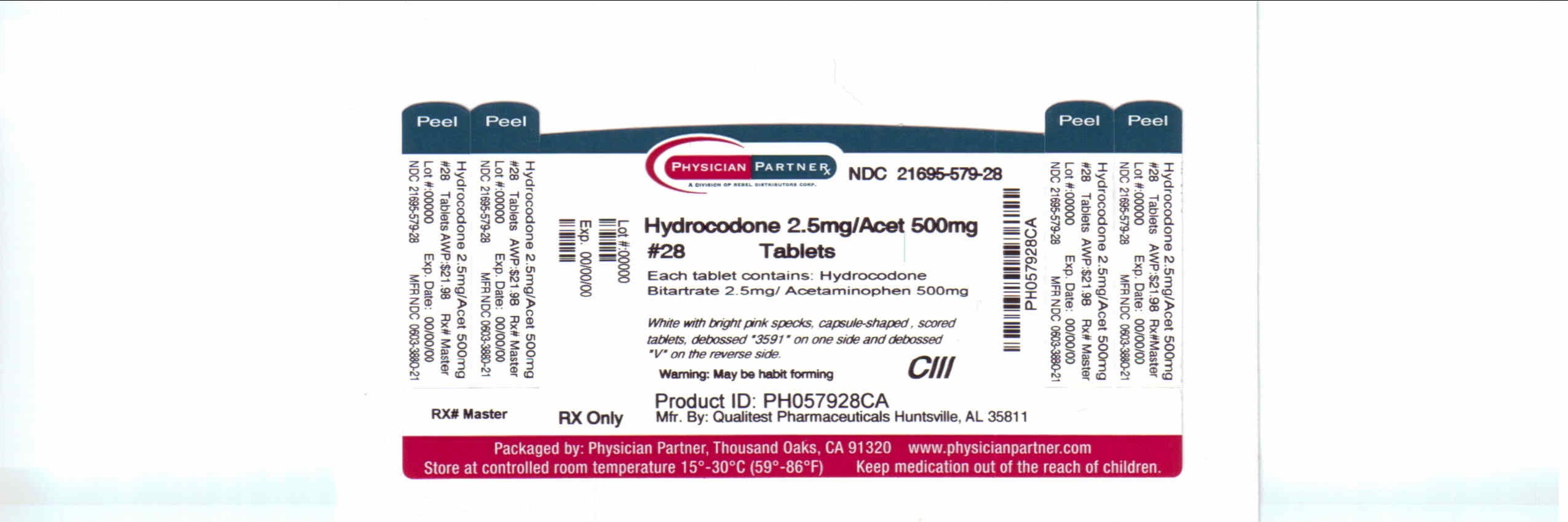 Hydrocodone Bitartrate And Acetaminophen