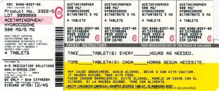 HYDROCODONE BITARTRATE AND ACETAMINOPHEN