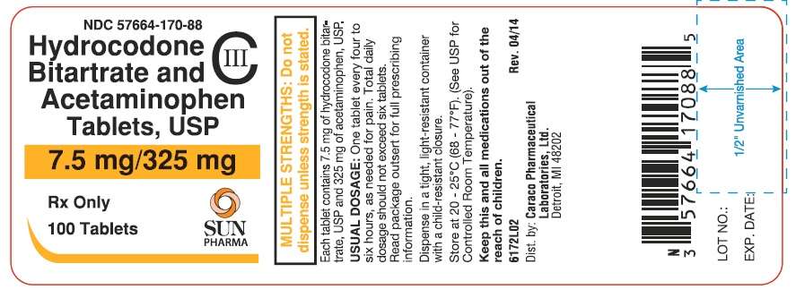 HYDROCODONE BITARTRATE AND ACETAMINOPHEN