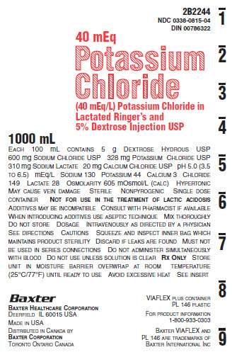 Potassium Chloride in Lactated Ringers and Dextrose