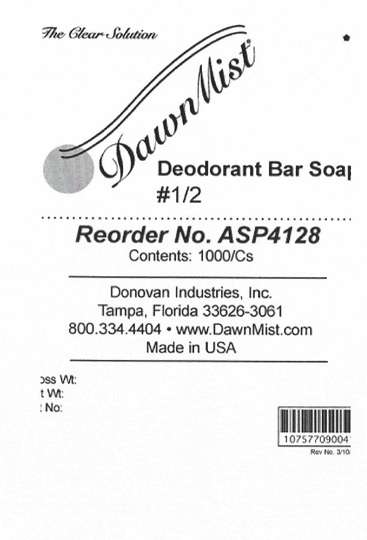 DawnMist Deodorant Bar No.  1/2