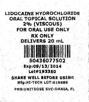 Lidocaine Hydrochloride