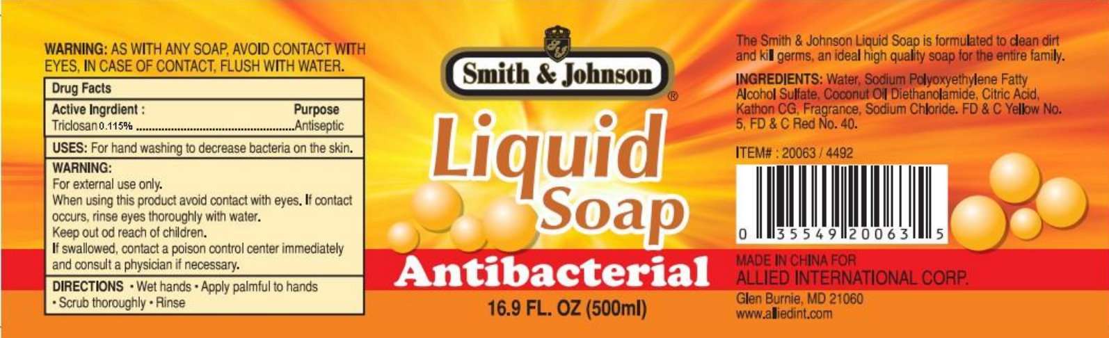 Smith and Johnson Antibacterial