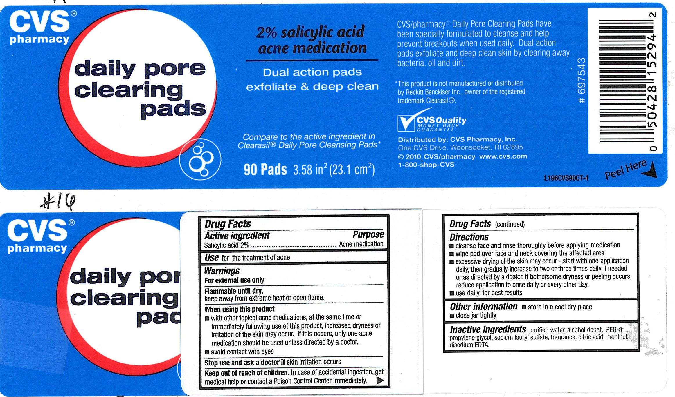 CVS Daily Pore Clearing Pads