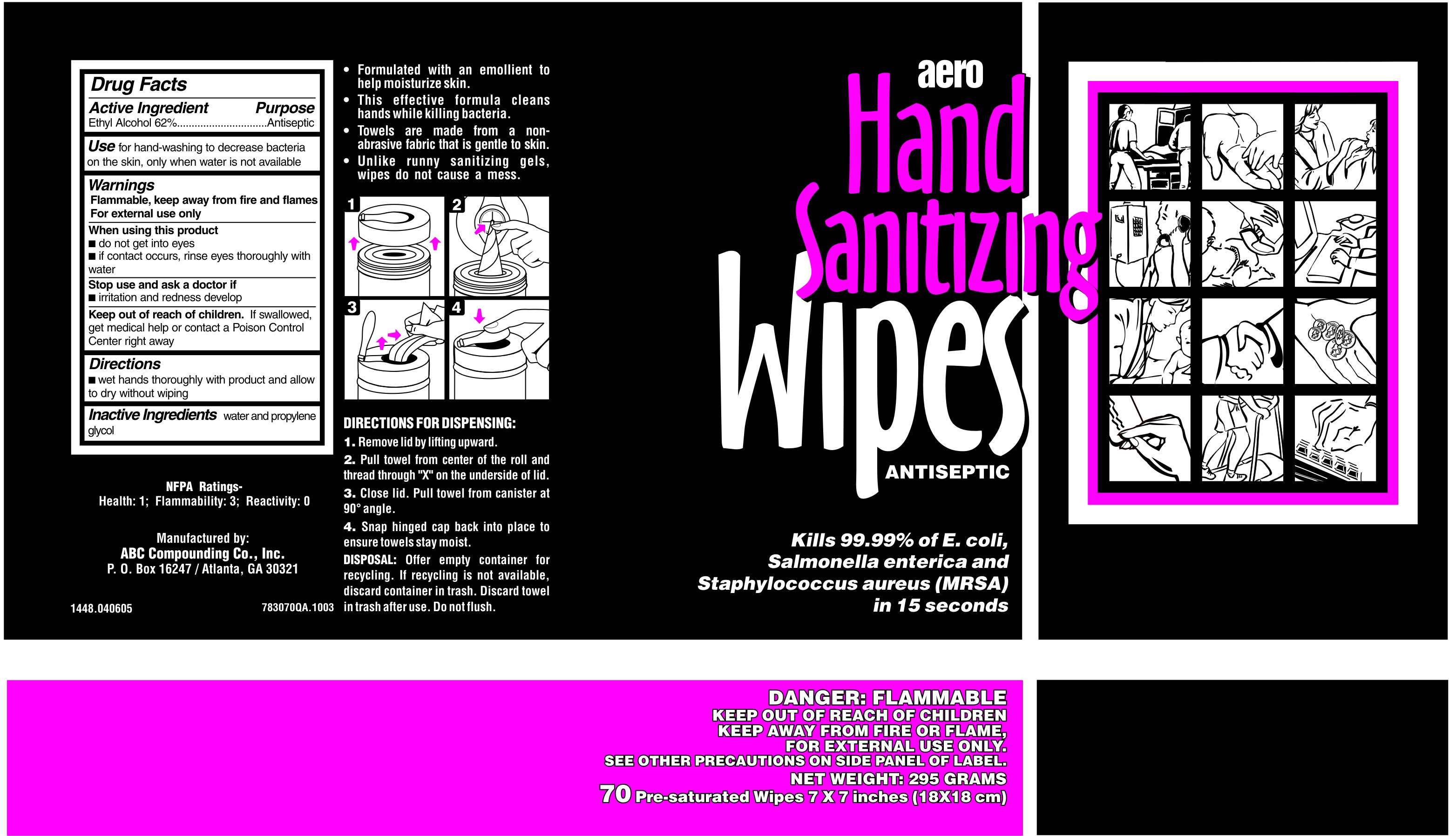 Hand Sanitizing Wipes