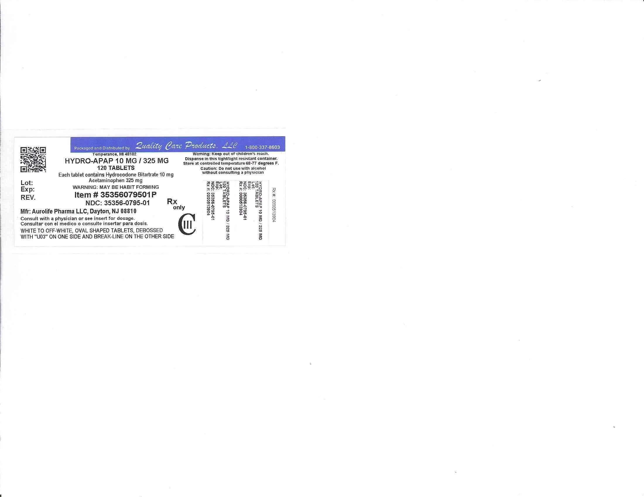 Hydrocodone Bitartrate and Acetaminophen