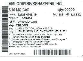 Amlodipine Besylate and Benazepril Hydrochloride