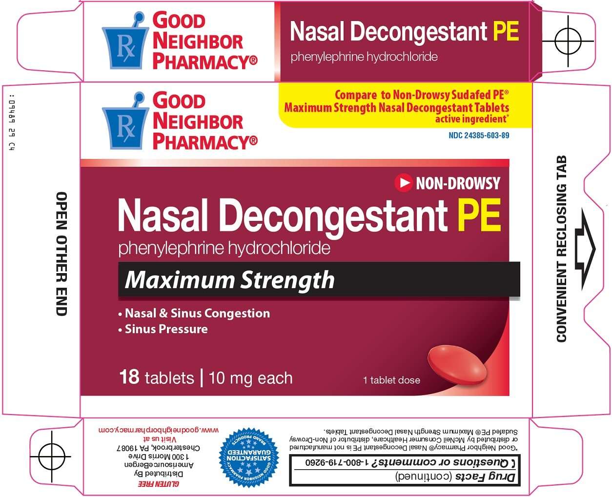 good neighbor pharmacy nasal decongestant pe