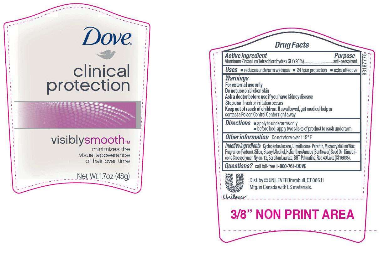 Dove Clinical Protection Visibly Smooth Wild Rose