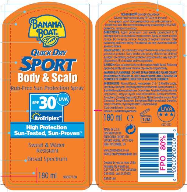 Banana Boat Sport Body and Scalp SPF 30