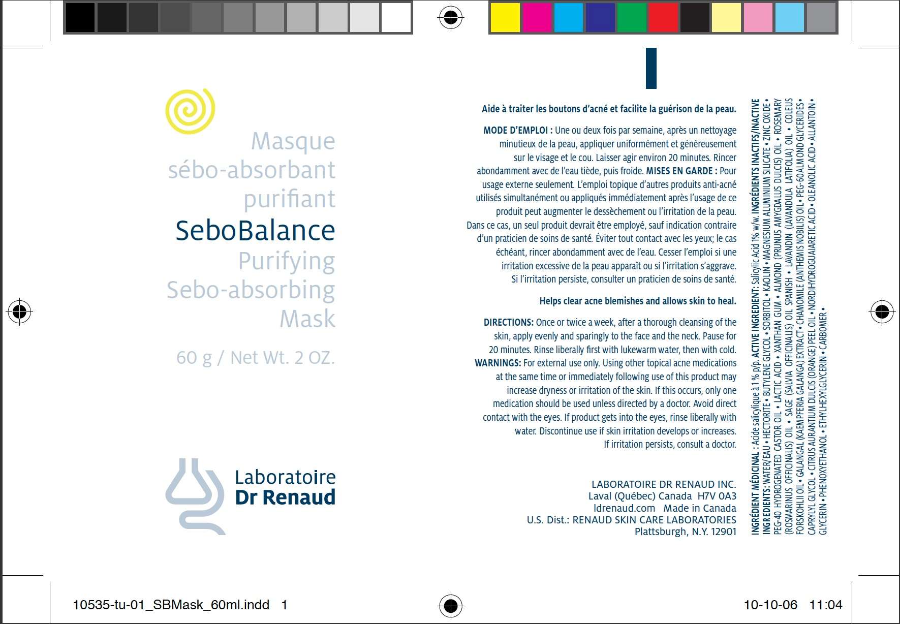 SEBOBALANCE Purifying Sebo-absorbing Mask