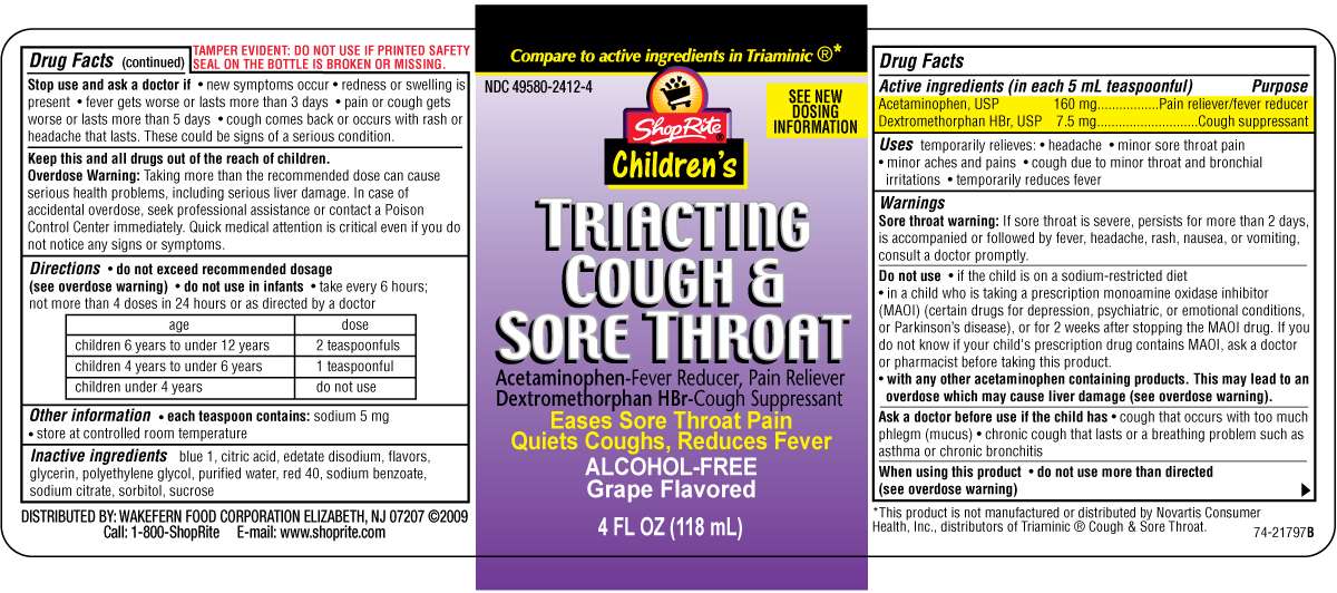 Triacting Cough and Sore Throat Grape