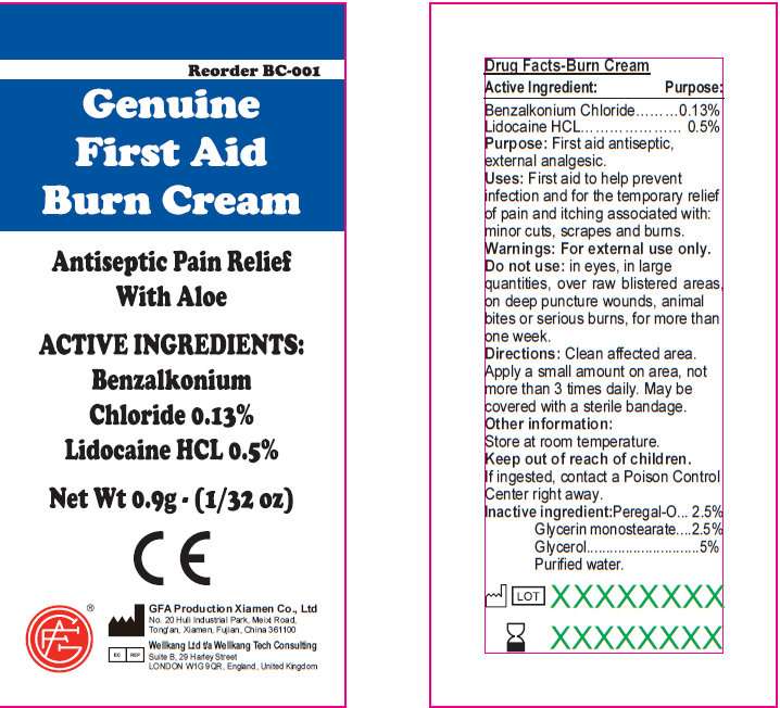 Genuine First Aid Burn Antiseptic Pain Relief With Aloe