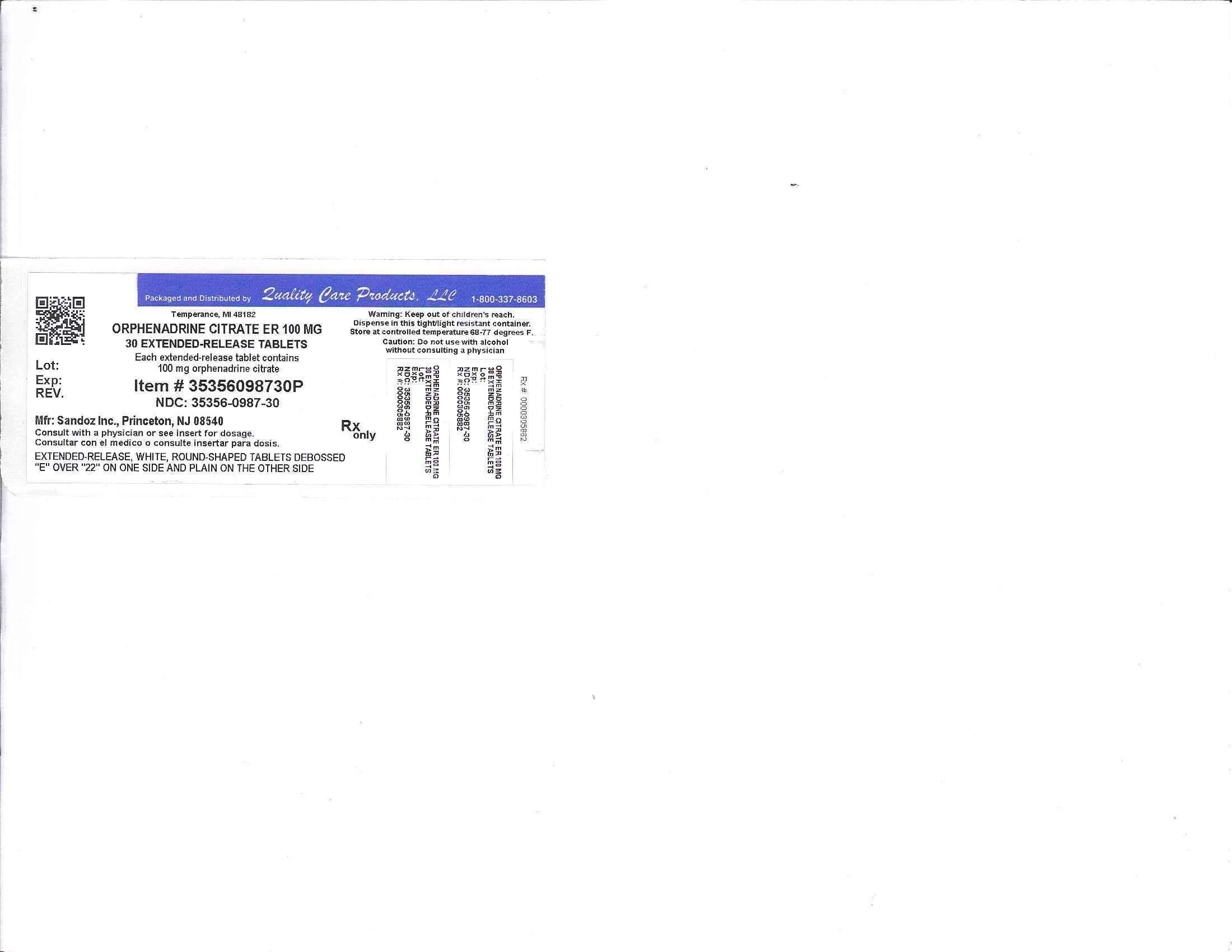 Orphenadrine Citrate