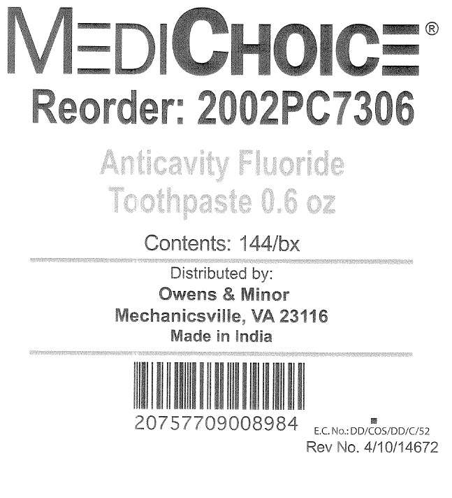 MEDICHOICE ANTICAVITY FLUORIDE