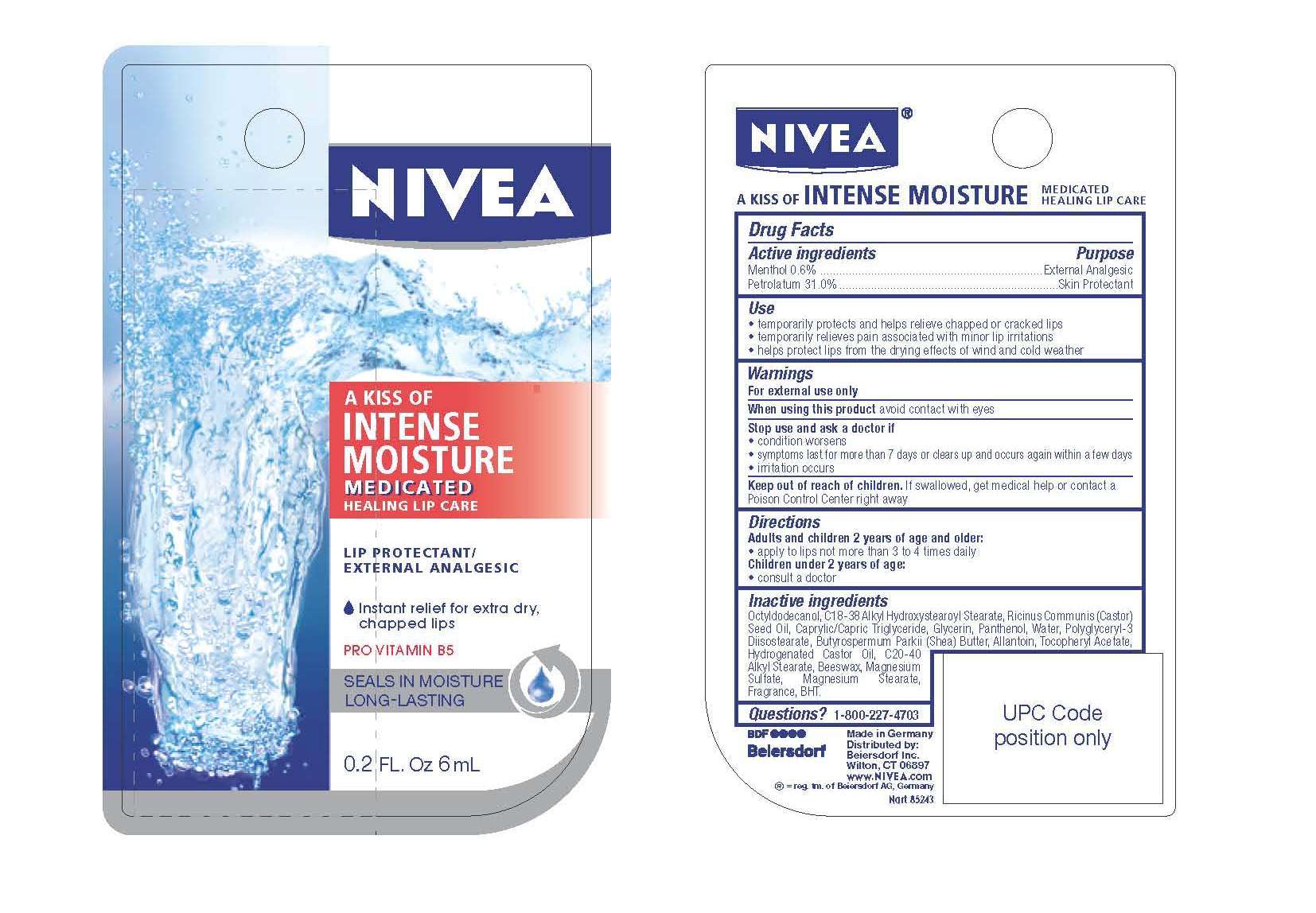 Nivea A Kiss of Intense Moisture Healing Medicated Lip Care