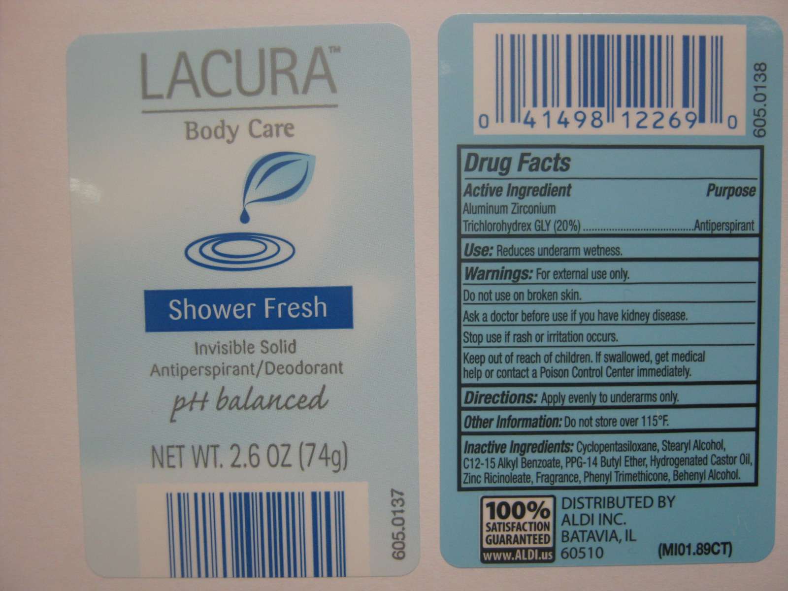 Lacura Invisible Solid Shower Fresh