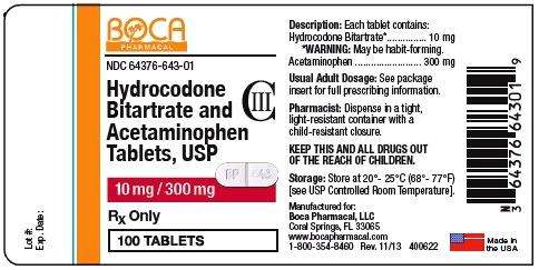 Hydrocodone Bitartrate and Acetaminophen