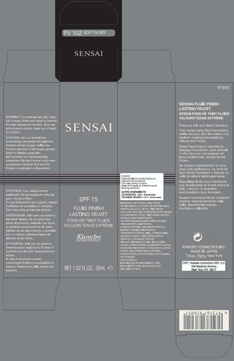 SENSAI FLUID FINISH LASTING VELVET FV102