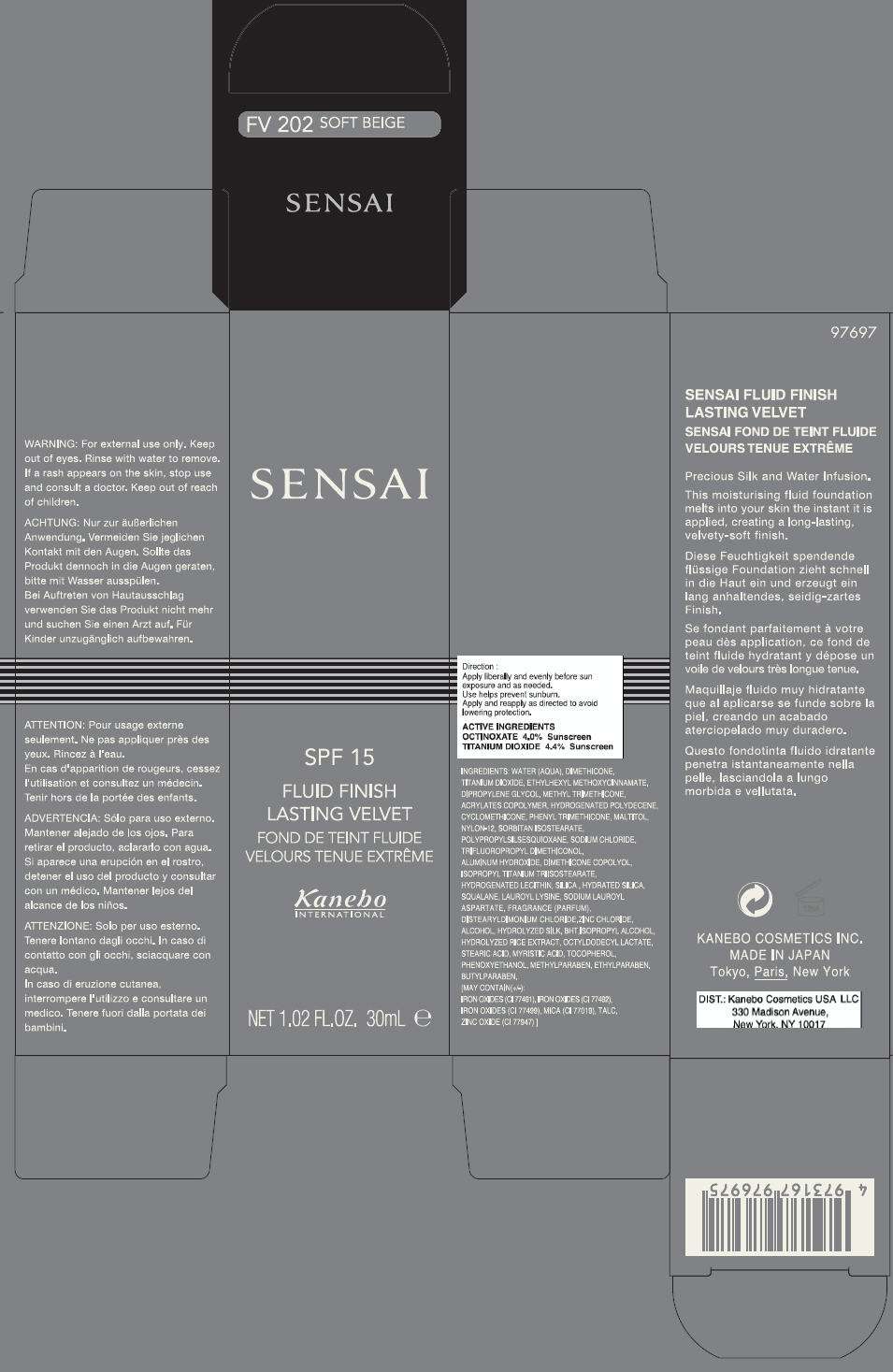 SENSAI FLUID FINISH LASTING VELVET FV102