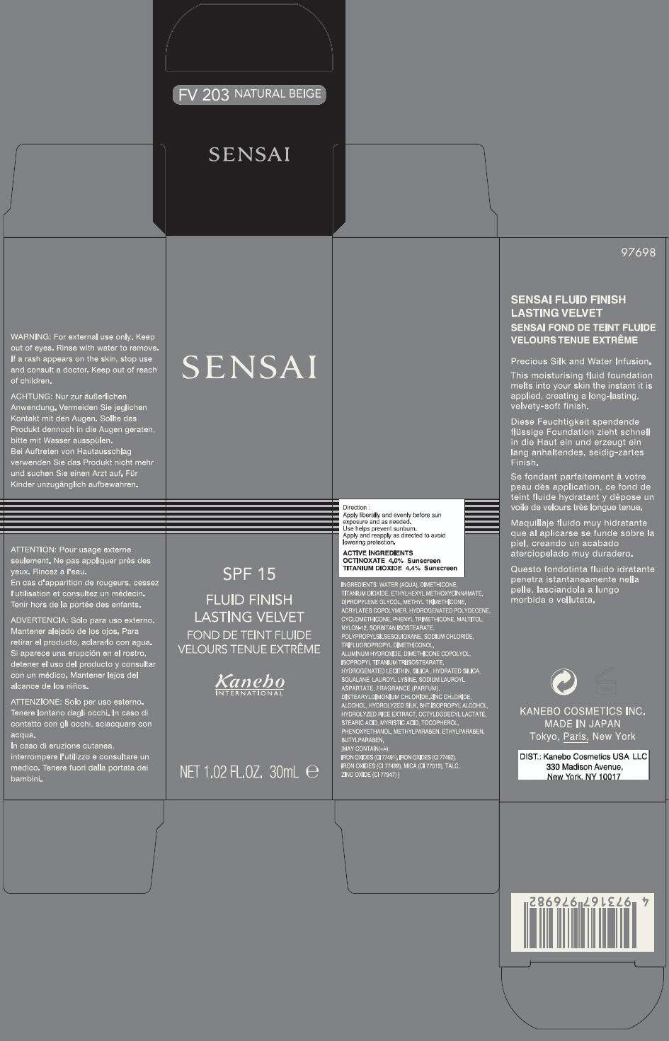 SENSAI FLUID FINISH LASTING VELVET FV102