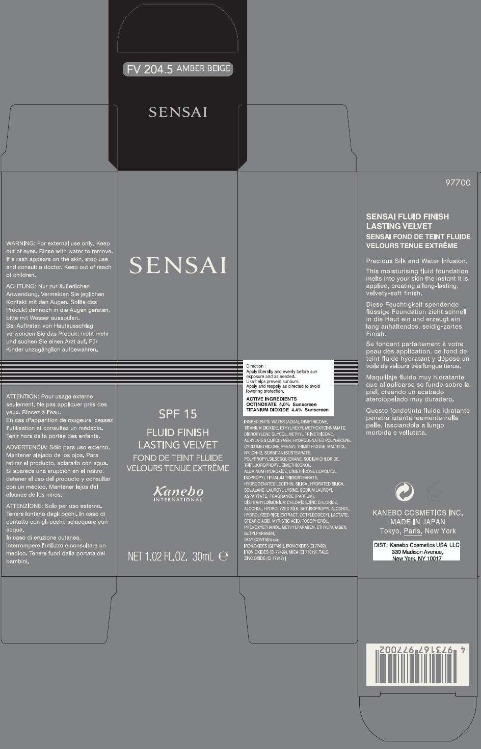 SENSAI FLUID FINISH LASTING VELVET FV102