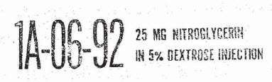 Nitroglycerin In Dextrose