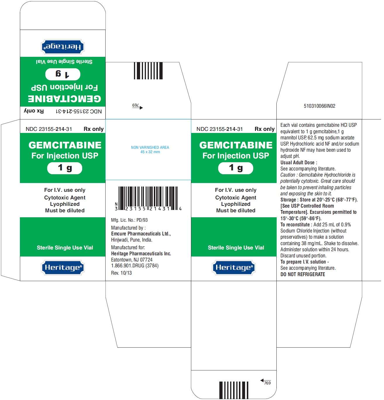 Gemcitabine hydrochloride