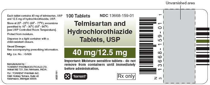 telmisartan and hydrochlorthiazide