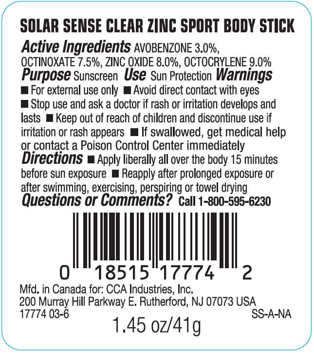 Solar Sense Clear Zinc Sport Body SPF 50