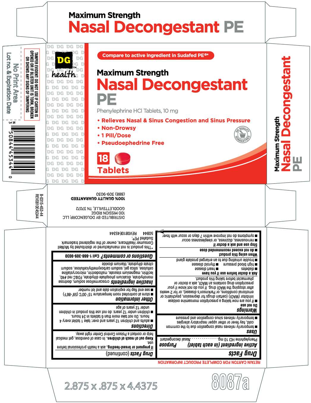 Nasal Decongestant PE