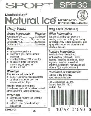 Mentholatum Natural Ice