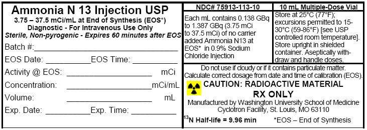 Ammonia N 13