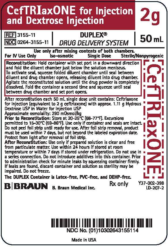 CEFTRIAXONE AND DEXTROSE